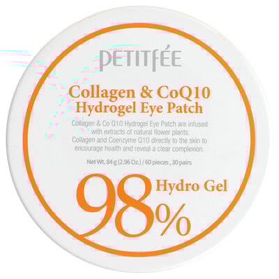Product Image for Petitfee, Collagen & CoQ10 Hydrogel Eye Patch, 60 Patches, 2.96 oz (84 g)