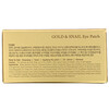 Petitfee, Gold & Snail Hydrogel Eye Patch, 60 Pieces