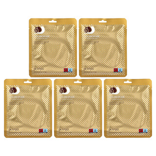 Petitfee, Gold & Snail Hydrogel Beauty Mask Pack, 5 Sheets, 1.05 oz (30 g) Each