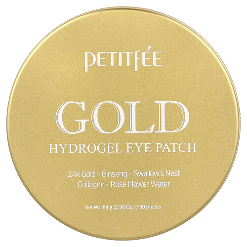Petitfee, Gold Hydrogel Eye Patch, Hydrogel-Augenpads, 60 Pads