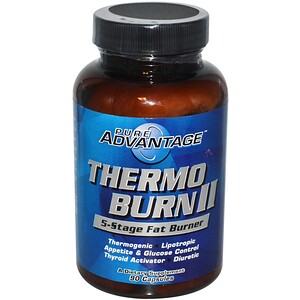 Купить Pure Advantage, Thermo Burn II, 5-Stage Fat Burner, 90 капсул  на IHerb