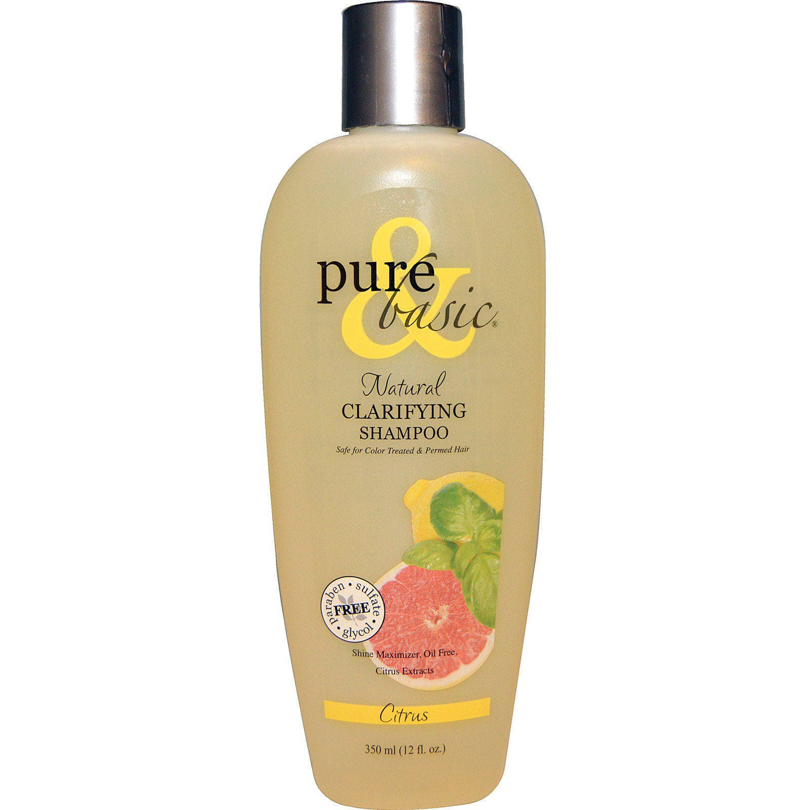 Pure Basic Natural Clarifying Shampoo Citrus 12 Fl Oz 350 Ml