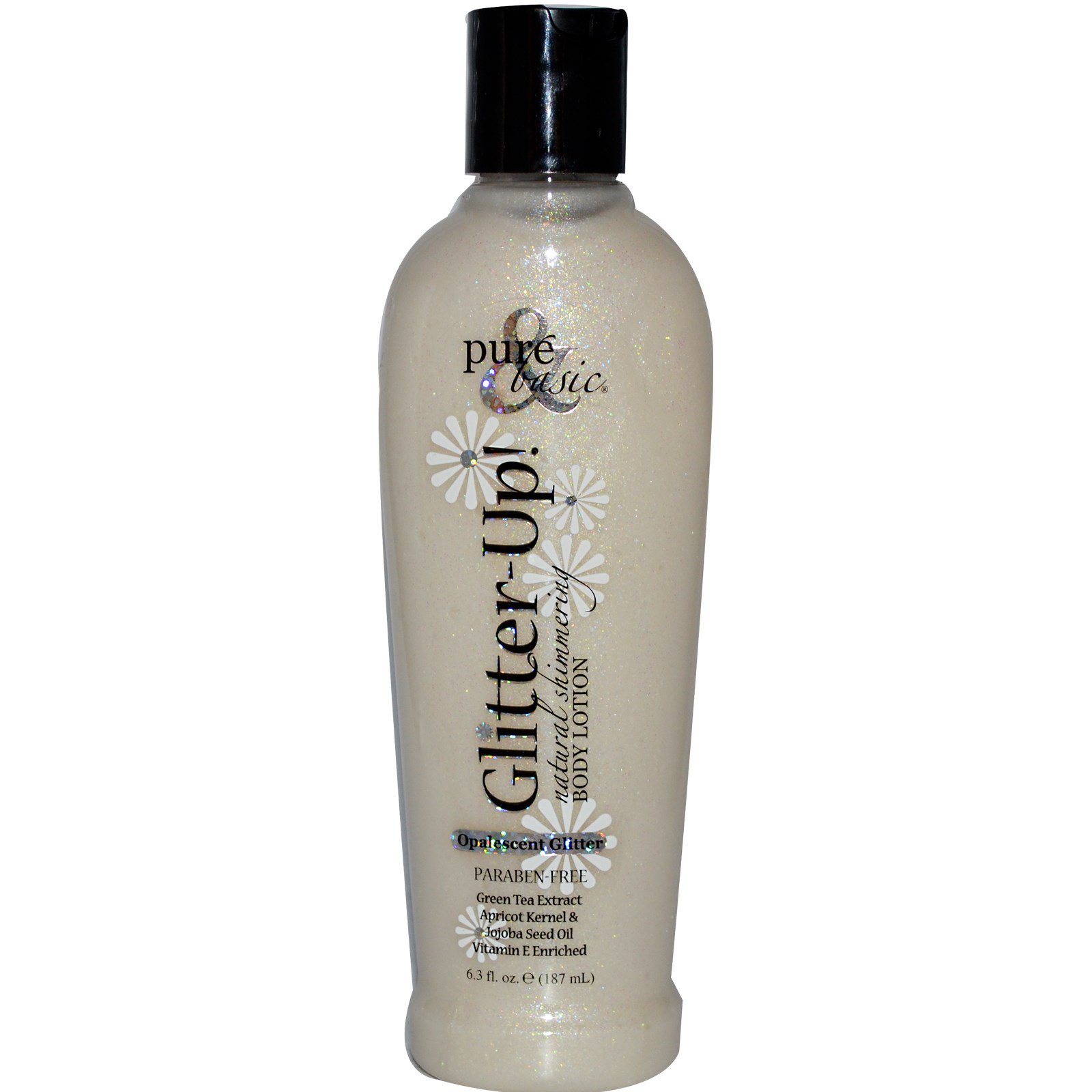 Pure & Basic, Glitter Up!, Body Lotion, Opalescent Glitter, 6.3 fl oz