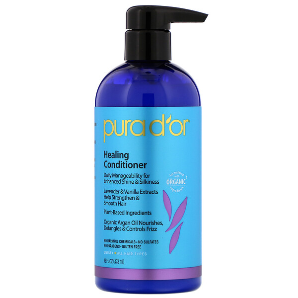 Pura D'or‏, Healing Conditioner, 16 fl oz (473 ml)