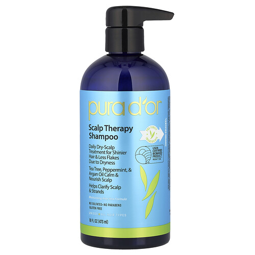 Pura D'or, Scalp Therapy Shampoo, Haarkur-Shampoo, 473 ml (16 fl. oz.)
