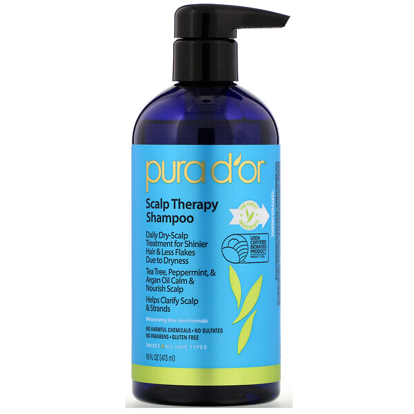 Pura D'or, Scalp Therapy Shampoo, 16 fl oz (473 ml) iHerb