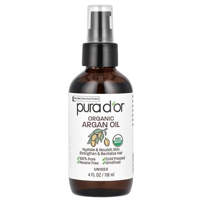 Pura D'or  Organic Argan Oil  4 fl oz (118 ml)