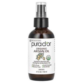 Pura D'or, Óleo de Argão Orgânico, 118 ml (4 fl oz)