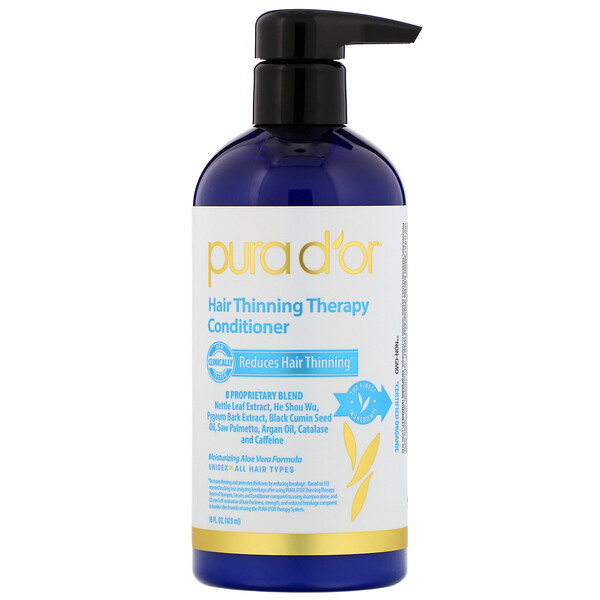 Pura D'or‏, Hair Thinning Therapy Conditioner, 16 fl oz (473 ml)