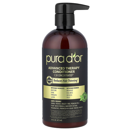 Pura D'or Advanced Therapy Conditioner, 16 fl oz (473 ml)