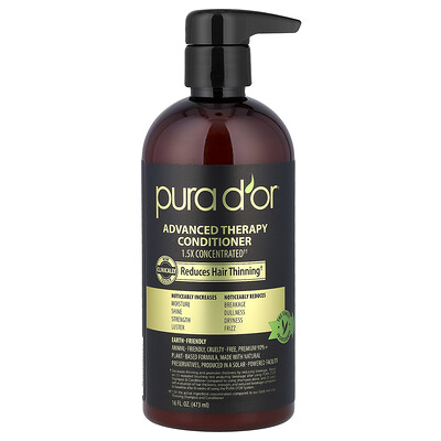 Product Image for Pura D'or, Advanced Therapy Conditioner, 16 fl oz (473 ml)