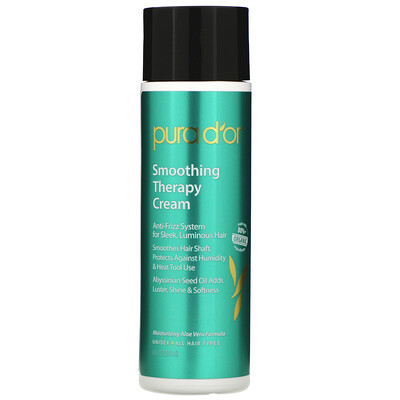 Pura D'or Smoothing Therapy Cream, 8 fl oz (237 ml)