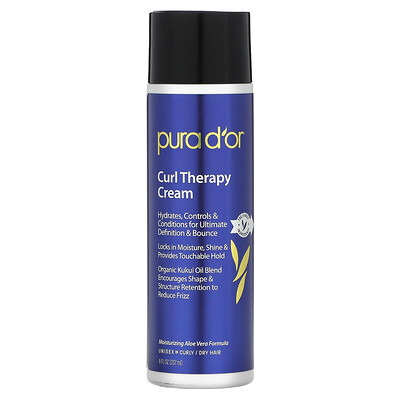 Pura D'or Крем Curl Therapy, 8 ж. унц. (237 мл)