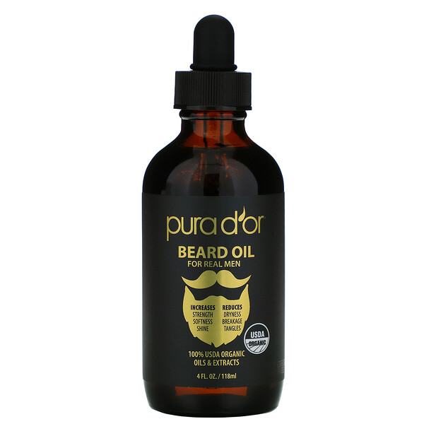 Pura D'or‏, שמן לזקן‏, 118 מ"ל (4 אונקיות נוזל)
