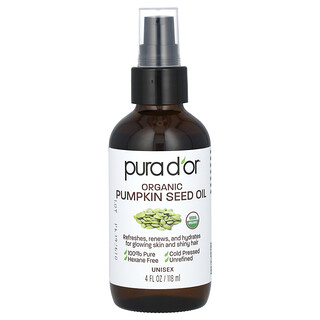 Pura D'or, Huile de graines de courge biologique, 118 ml