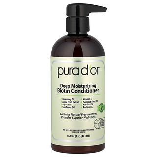 Pura D'or, Syväkosteuttava biotiinihoitoaine, 473 ml