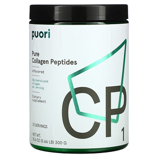 Puori, CP1, пептиды чистого коллагена, без добавок, 300 г (10,6 унции)