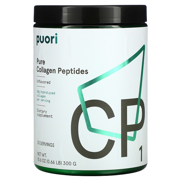 Puori, CP1，純膠原蛋白肽，原味，10.6 盎司（300 克）