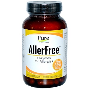 Отзывы о Пуре Есеенс, AllerFree, Enzymes for Allergies, 60 Veggie Caps