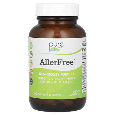 Pure Essence  AllerFree  60 Vegi-Caps