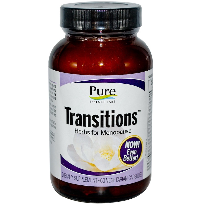 Pure Essence, Transitions, Herbs for Menopause, 60 Veggie Caps iHerb