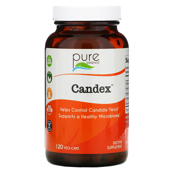 Pure Essence, Candex, 120 Vegi-Caps - iHerb