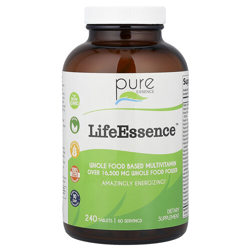 Pure Essence, LifeEssence, Whole Food Based Multivitamin, 240 Tablets
