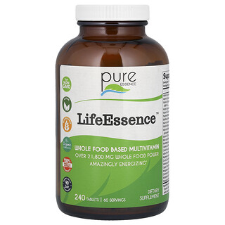 Pure Essence, LifeEssence, мультивитамины из цельных продуктов, 240 таблеток