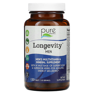 

Pure Essence Longevity Men, 120 таблеток