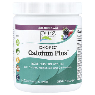 Pure Essence, ionic-Fizz™, Calcium Plus™, zmes lesných plodov, 420 g