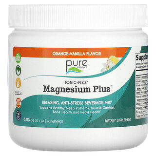 Pure Essence, lonic-Fizz™, Magnesium Plus™, Orange-Vanilla, 6.03 oz (171 g)