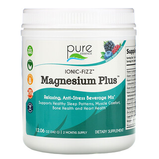 Pure Essence, Ionic-Fizz, Magnesium Plus, Frutos Silvestres Mistos, 342 g (12,06 oz)