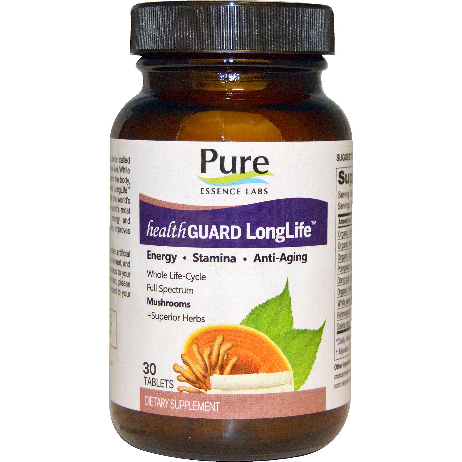Pure Essence, Health Guard Long Life, 30 Tablets - iHerb