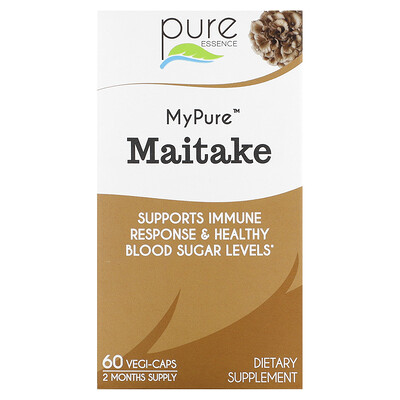 Pure Essence  MyPure  Maitake  500 mg  60 Vegi-Caps