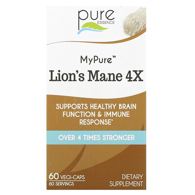 

Pure Essence MyPure Lion's Mane 4X 60 Vegi-Caps