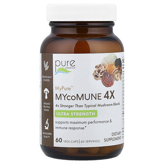 Pure Essence, MyPure™ MYcoMune 4X, 60 Vegi-Caps