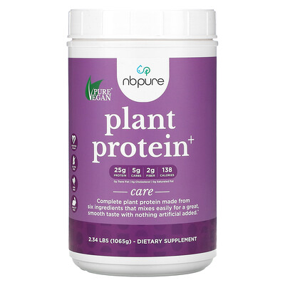 

NB Pure, Plant Protein+, 2.34 lbs (1065 g)