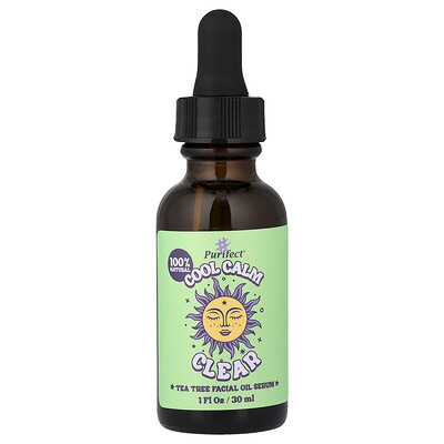 Product Image for Purifect, Cool Calm Clear, Tea Tree Facial Oil Serum, 1 fl oz (30 ml)