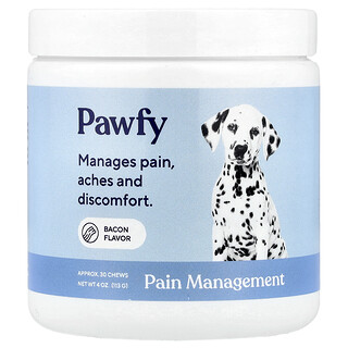 Pawfy, Pain Management, Pain Management, für Hunde, ab 6 Monaten, Bacon, 30 Kau-Snacks, 113 g (4 oz.)