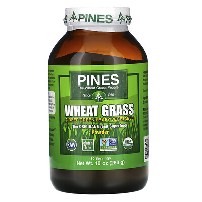Pines International Порошок из травы пшеницы, 10 унций (280 г)