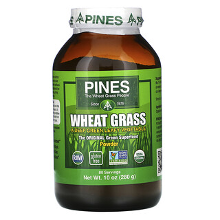 Pines International, مسحوق عشب القمح، 10 أوقيات (280 جم)