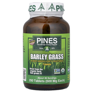 Pines International, Herbe d'orge, 250 comprimés