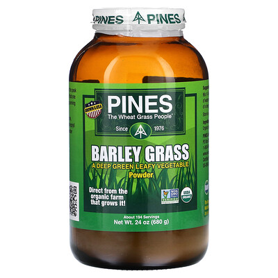 Pines International  Barley Grass  Powder  24 oz (680 g)