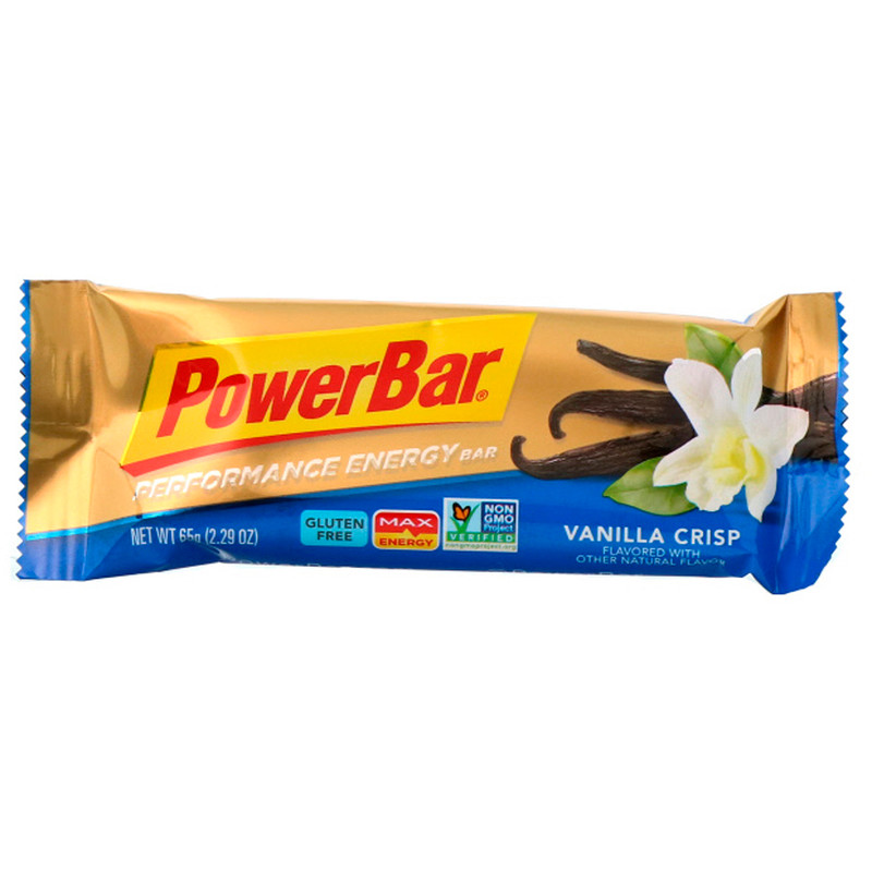 PowerBar, Performance Energy Bar, Vanilla Crisp, 12 Bars, 2.29 oz (65 g