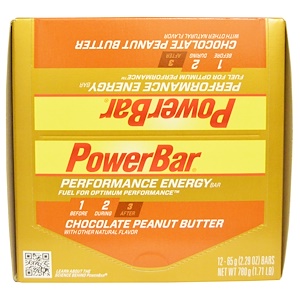 Отзывы о Повер Бар, Performance Energy, Chocolate Peanut Butter, 12 Bars, 2.29 oz (65 g) Each