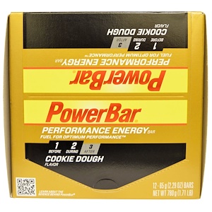 Отзывы о Повер Бар, Performance Energy Bar, Cookie Dough, 12 Bars, 2.29 oz (65 g) Each