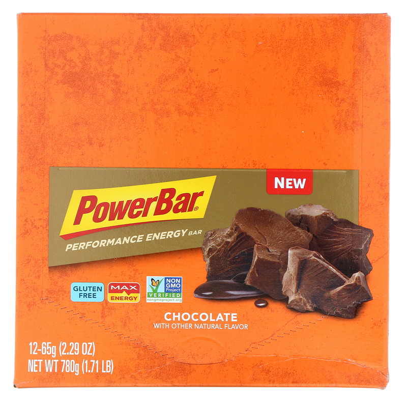 PowerBar, Performance Energy Bar, Chocolate, 12 Bars, 2.29 oz (65 g) Each iHerb