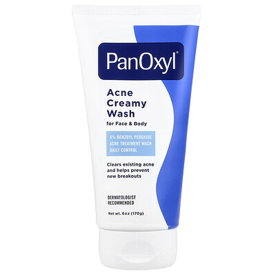 Product Image for PanOxyl, Acne Creamy Wash, For Face & Body , 6 oz (170 g)