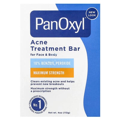 PanOxyl  Acne Treatment Bar  For Face & Body   4 oz (113 g)