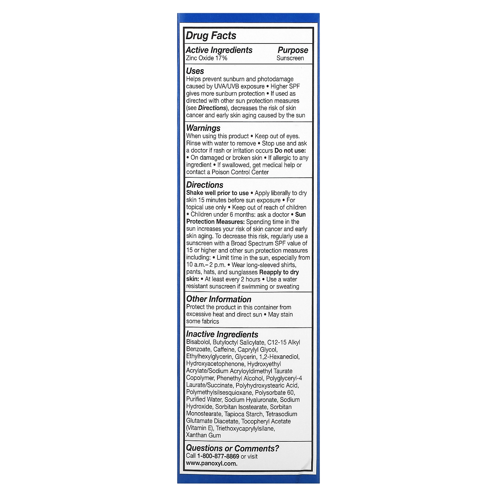 PanOxyl‏, PanOxyl AM, Oil Control Moisturizer, SPF30, 1.7 oz (48 g)